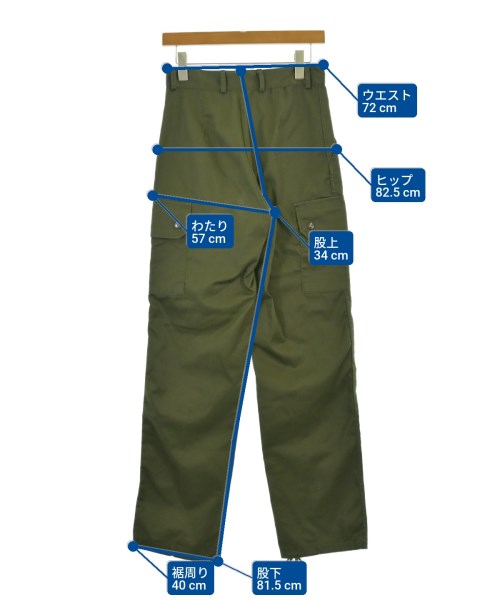 MILITARY（ミリタリー）カーゴパンツ カーキ サイズ:72(L位) レディース/2200690351071