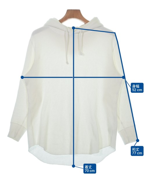 Healthknit（ヘルスニット）パーカー 白 サイズ:XS レディース/2200637580021