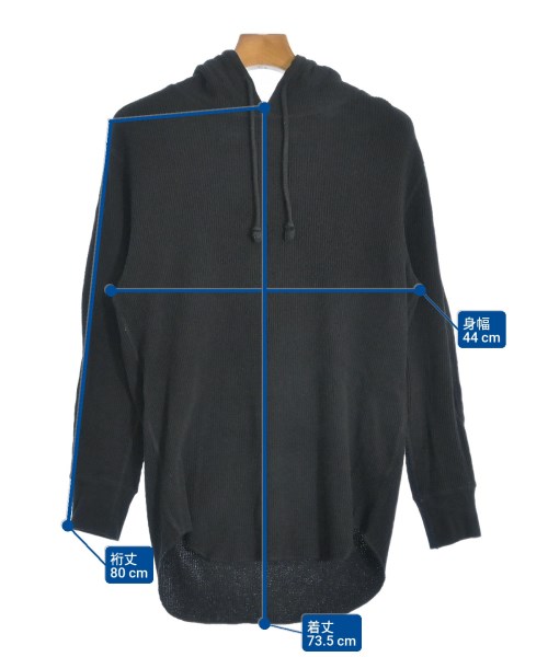 Healthknit（ヘルスニット）パーカー 黒 サイズ:XS レディース/2200525321088