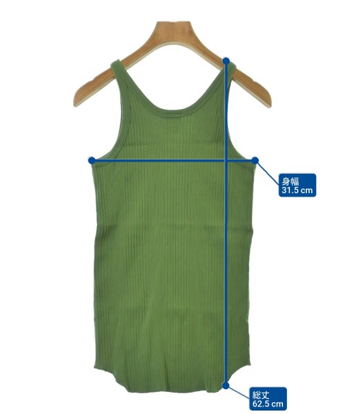 Healthknit（ヘルスニット）タンクトップ 緑 サイズ:S レディース/2200614294095