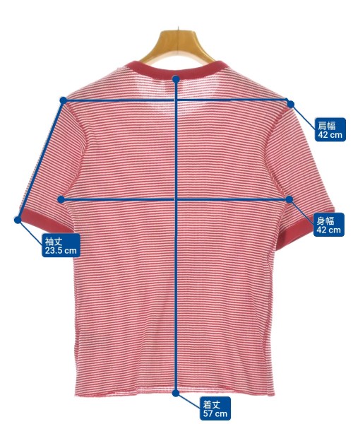 Healthknit（ヘルスニット）Tシャツ・カットソー 赤 サイズ:S レディース/2200679574088