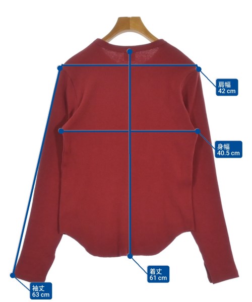 Healthknit（ヘルスニット）Tシャツ・カットソー 赤 サイズ:M レディース/2200659865052