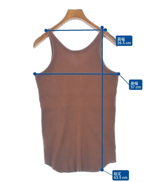 Healthknit（ヘルスニット）タンクトップ 茶 サイズ:34(XXS位) レディース/2200709970095