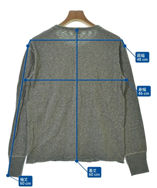 Healthknit（ヘルスニット）Tシャツ・カットソー グレー サイズ:S メンズ/2200679929031