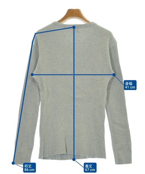 Healthknit（ヘルスニット）Tシャツ・カットソー グレー サイズ:38(L位) メンズ/2200683282047