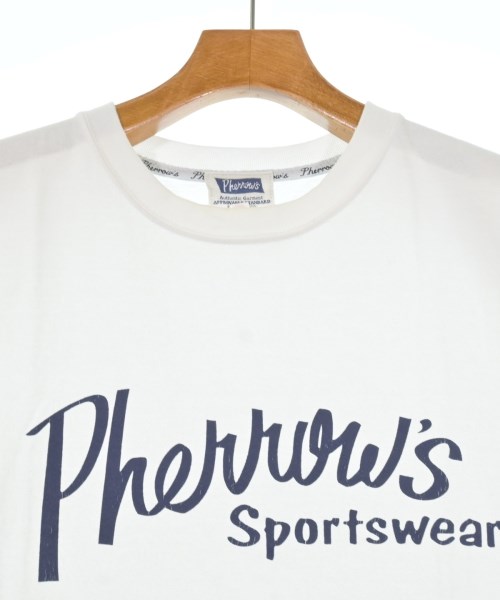 Pherrow's（フェローズ）Tシャツ・カットソー 白 サイズ:42(XL位) メンズ/2200632280278
