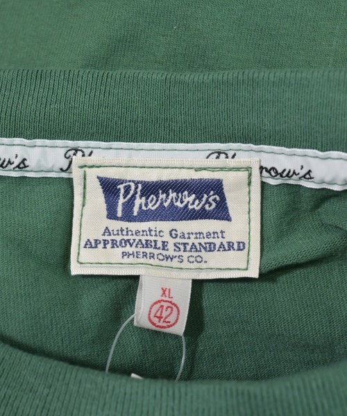 Pherrow's（フェローズ）Tシャツ・カットソー 緑 サイズ:42(XL位) メンズ/2200632280285