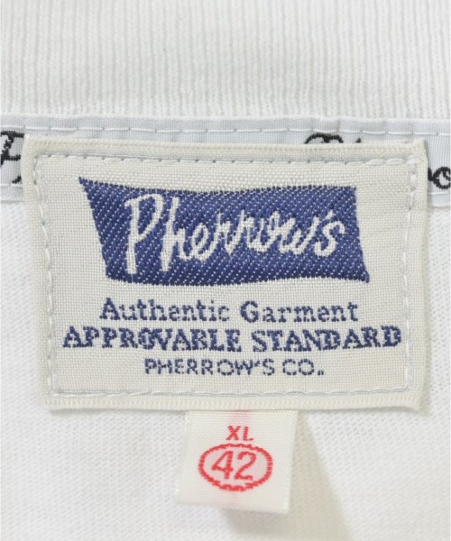 Pherrow's（フェローズ）Tシャツ・カットソー 白 サイズ:XL メンズ/2200614886443