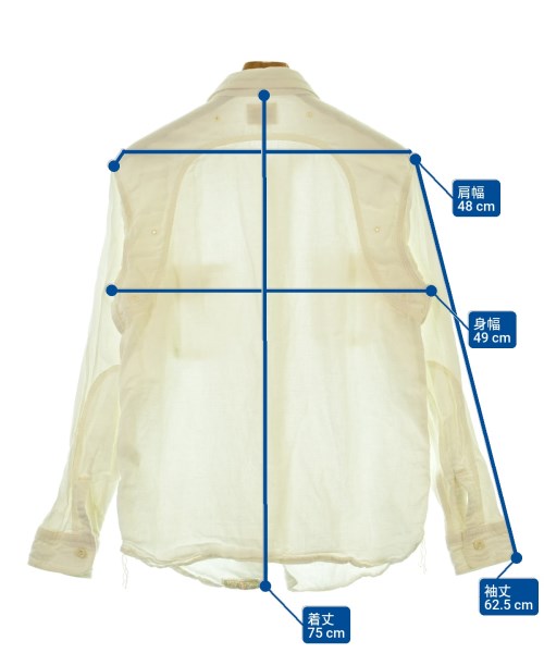 Pherrow's（フェローズ）カジュアルシャツ 白 サイズ:L メンズ/2200652948066