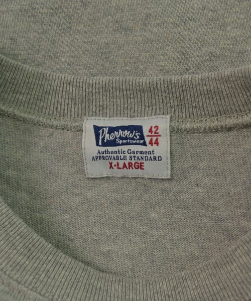 Pherrow's（フェローズ）Tシャツ・カットソー グレー サイズ:XL メンズ/2200642142030