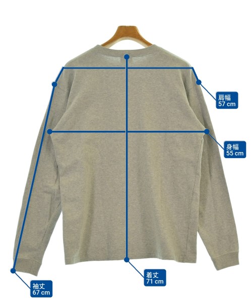 Pherrow's（フェローズ）Tシャツ・カットソー グレー サイズ:XL メンズ/2200642142030