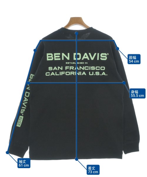 BENDAVIS（ベンデイビス）Tシャツ・カットソー 黒 サイズ:XL メンズ/2200636722125