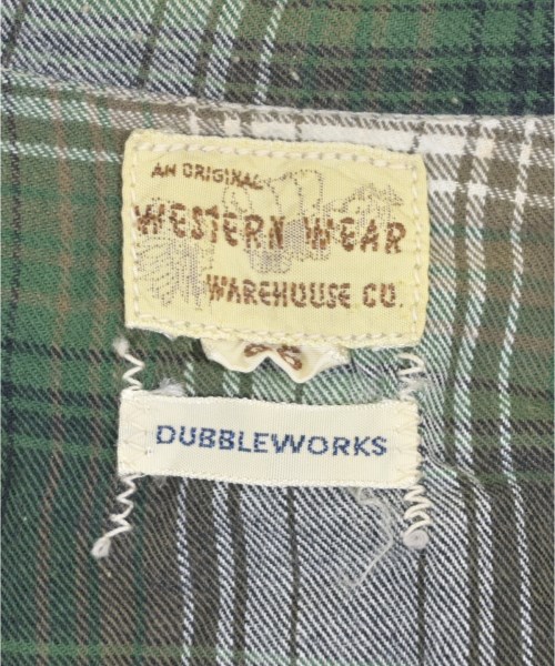 DUBBLEWORKS（ダブルワークス）カジュアルシャツ 緑 サイズ:36(XS位) メンズ/2200729202404
