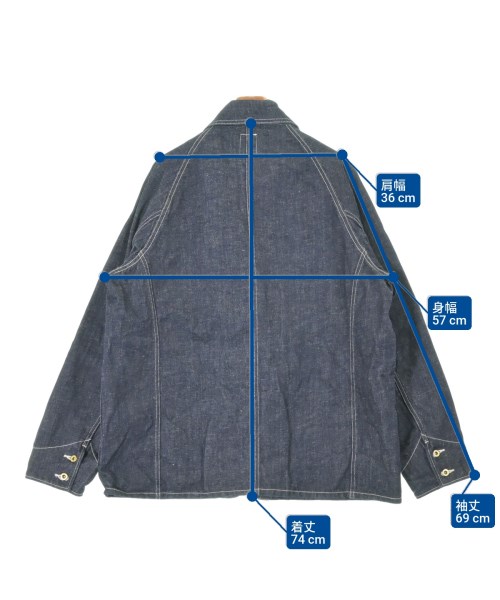 F.O.B FACTORY（エフオービーファクトリー）カバーオール 青 サイズ:3(L位) メンズ/2200627108020