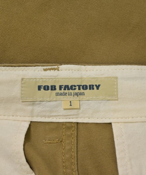 F.O.B FACTORY（エフオービーファクトリー）チノパン ベージュ サイズ:1(S位) メンズ/2200718184032
