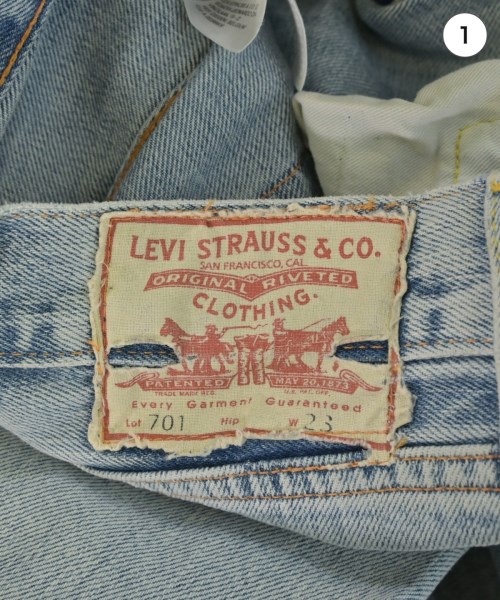 LEVI'S VINTAGE CLOTHING（リーバイスヴィンテージクロージング）デニムパンツ 青 サイズ:23(XS位) レディース/2200686825043