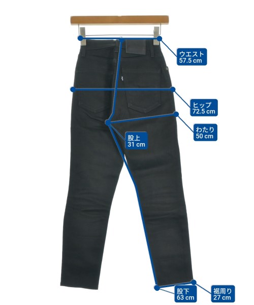 LEVI'S MADE&CRAFTED（リーバイスメイドアンドクラフテッド）デニムパンツ 黒 サイズ:24(S位) レディース/2200615536033
