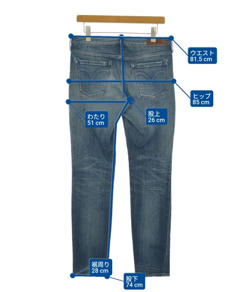 LEVI'S MADE&CRAFTED（リーバイスメイドアンドクラフテッド）デニムパンツ 紺 サイズ:30(M位) メンズ/2200614463026