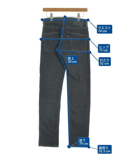 LEVI'S MADE&CRAFTED（リーバイスメイドアンドクラフテッド）デニムパンツ 黒 サイズ:28(S位) メンズ/2200561665122