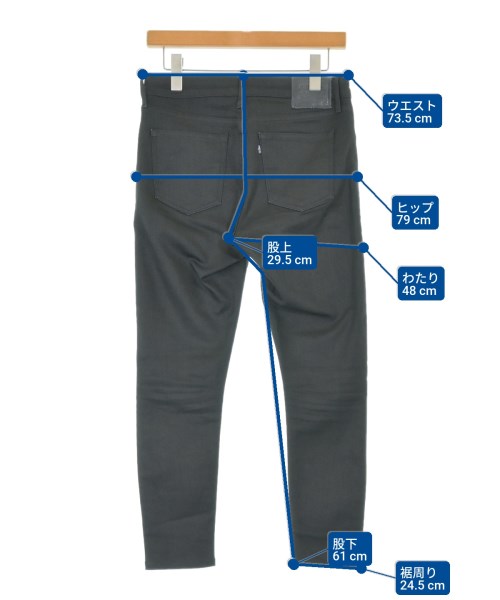 LEVI'S MADE&CRAFTED（リーバイスメイドアンドクラフテッド）デニムパンツ 黒 サイズ:28(S位) レディース/2200655002079