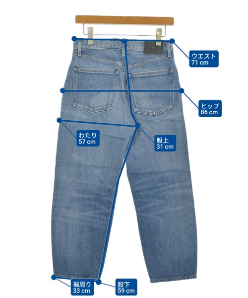LEVI'S MADE&CRAFTED（リーバイスメイドアンドクラフテッド）デニムパンツ 青 サイズ:26(M位) レディース/2200647092040
