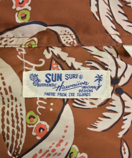 SUN SURF（サン　サーフ）カジュアルシャツ 茶 サイズ:S メンズ/2200715535028