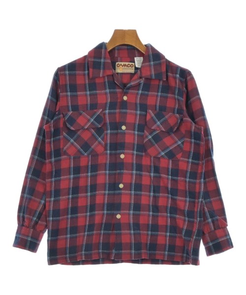 CAMCO(カムコ)カジュアルシャツ 赤 サイズ:S/2200642998095