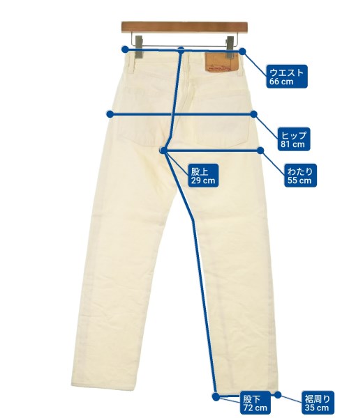 RESOLUTE（リゾルト）デニムパンツ 白 サイズ:28(S位) メンズ/2200531852163