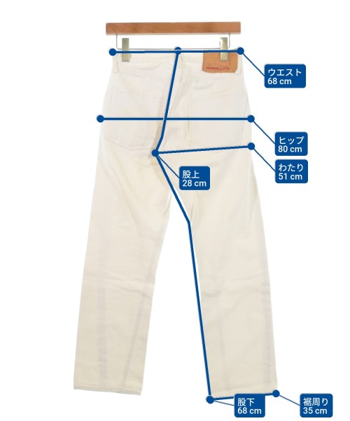 RESOLUTE（リゾルト）デニムパンツ 白 サイズ:29(S位) メンズ/2200628524072