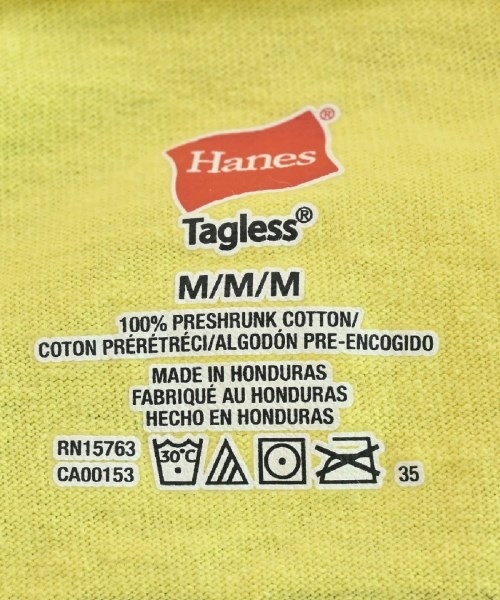 Hanes（ヘインズ）Tシャツ・カットソー 黄 サイズ:M メンズ/2200464113058