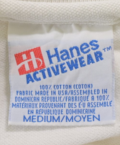 Hanes（ヘインズ）ポロシャツ 白 サイズ:M メンズ/2200622992082