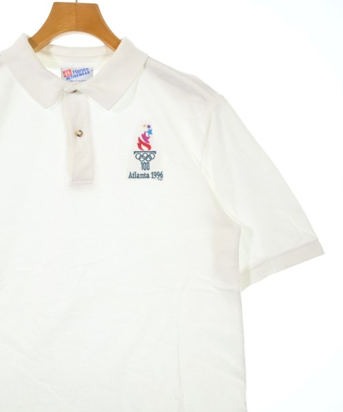 Hanes（ヘインズ）ポロシャツ 白 サイズ:M メンズ/2200622992082