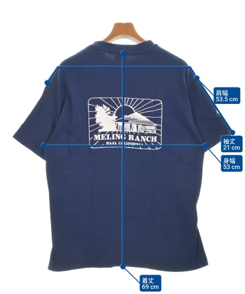 Hanes（ヘインズ）Tシャツ・カットソー 青 サイズ:L メンズ/2200621132090