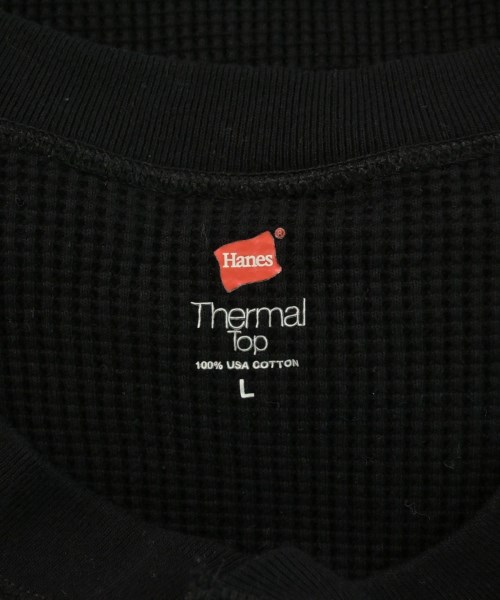 Hanes（ヘインズ）Tシャツ・カットソー 黒 サイズ:L メンズ/2200613436052