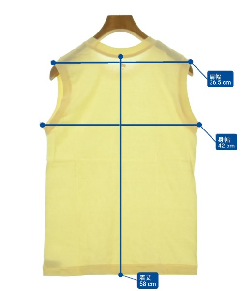 Hanes（ヘインズ）ノースリーブ 黄 サイズ:M レディース/2200612785038