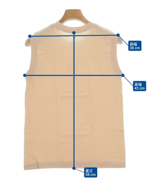 Hanes（ヘインズ）ノースリーブ ベージュ サイズ:M レディース/2200613235068