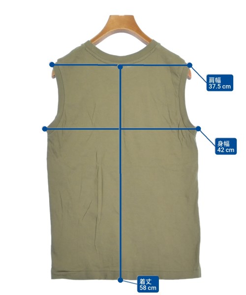 Hanes（ヘインズ）ノースリーブ カーキ サイズ:M レディース/2200628470119