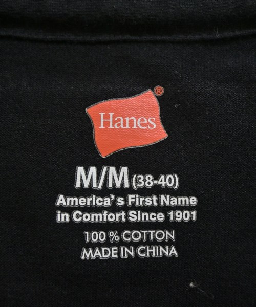 Hanes（ヘインズ）Tシャツ・カットソー 黒 サイズ:M メンズ/2200682432061
