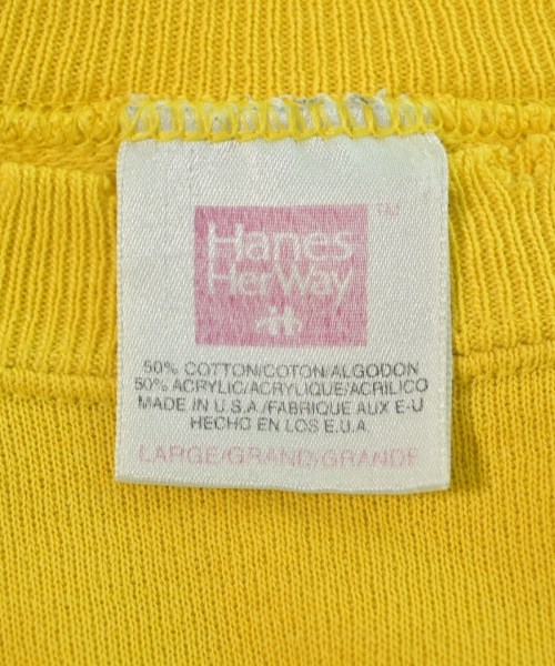 Hanes（ヘインズ）スウェット 黄 サイズ:L メンズ/2200683886047