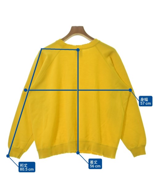 Hanes（ヘインズ）スウェット 黄 サイズ:L メンズ/2200683886047