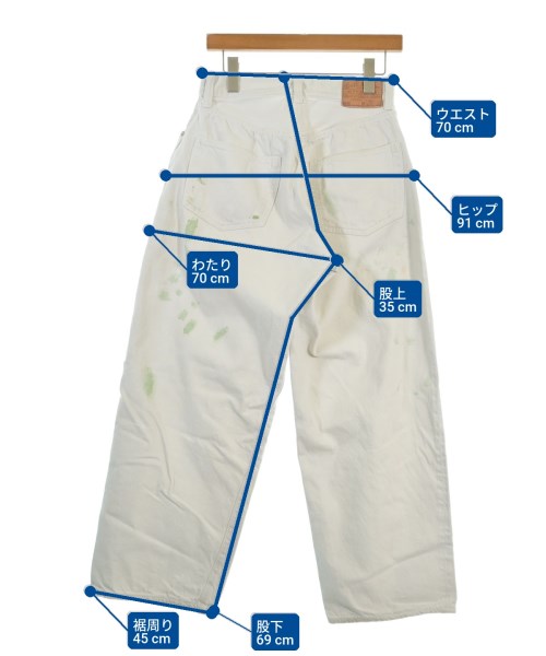 GOLD（ゴールド）デニムパンツ 白 サイズ:S メンズ/2200665602047