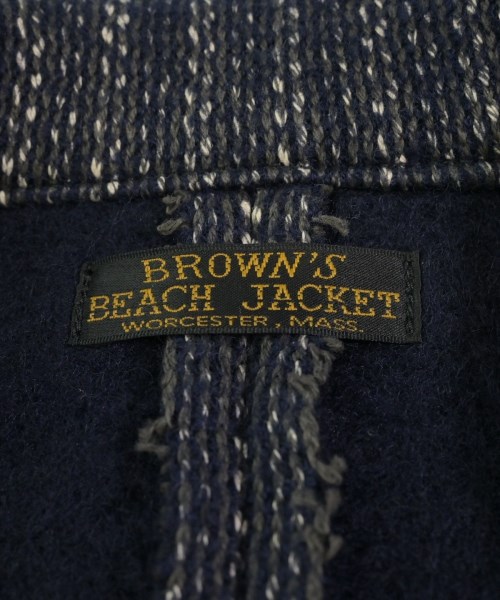 BROWN'S BEACH JACKET（ブラウンズビーチジャケット）カジュアルジャケット 紺 サイズ:38(S位) メンズ/2200608347011