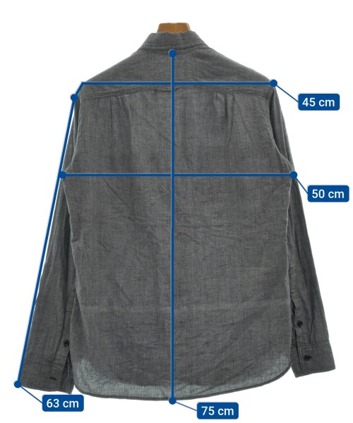 MONITALY（モニタリー）カジュアルシャツ グレー サイズ:S メンズ/2200481550058