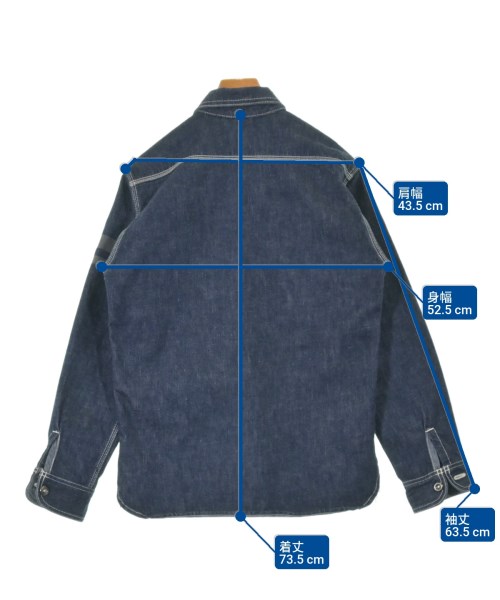 MOMOTARO JEANS（モモタロウジーンズ）カジュアルシャツ 紺 サイズ:40(M位) メンズ/2200628782014