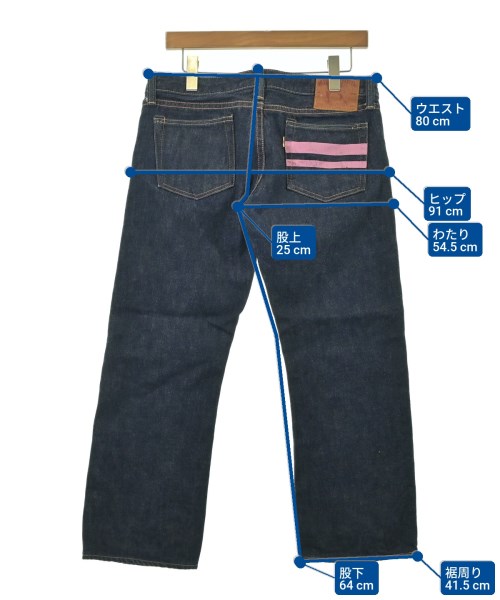 MOMOTARO JEANS（モモタロウジーンズ）デニムパンツ 青 サイズ:31(XL位) レディース/2200685054154