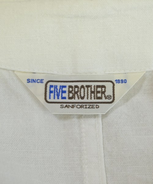 FIVE BROTHER（ファイブブラザー）カジュアルジャケット 白 サイズ:M メンズ/2200632009053