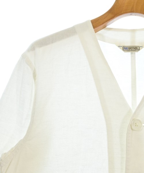 FIVE BROTHER（ファイブブラザー）カジュアルジャケット 白 サイズ:M メンズ/2200632009053