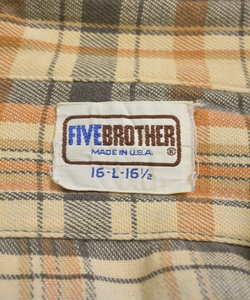 FIVE BROTHER（ファイブブラザー）カジュアルシャツ ベージュ サイズ:L メンズ/2200616336014