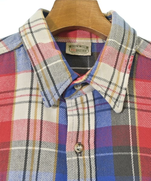 FIVE BROTHER（ファイブブラザー）カジュアルシャツ 赤 サイズ:2XL(XXL位) メンズ/2200715630075