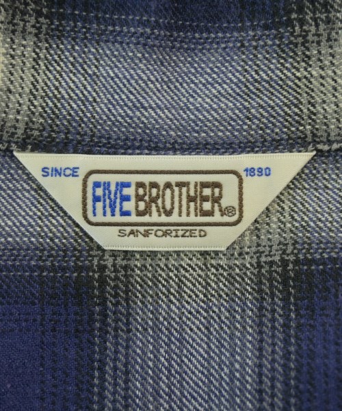 FIVE BROTHER（ファイブブラザー）カジュアルシャツ 青 サイズ:S メンズ/2200663853021